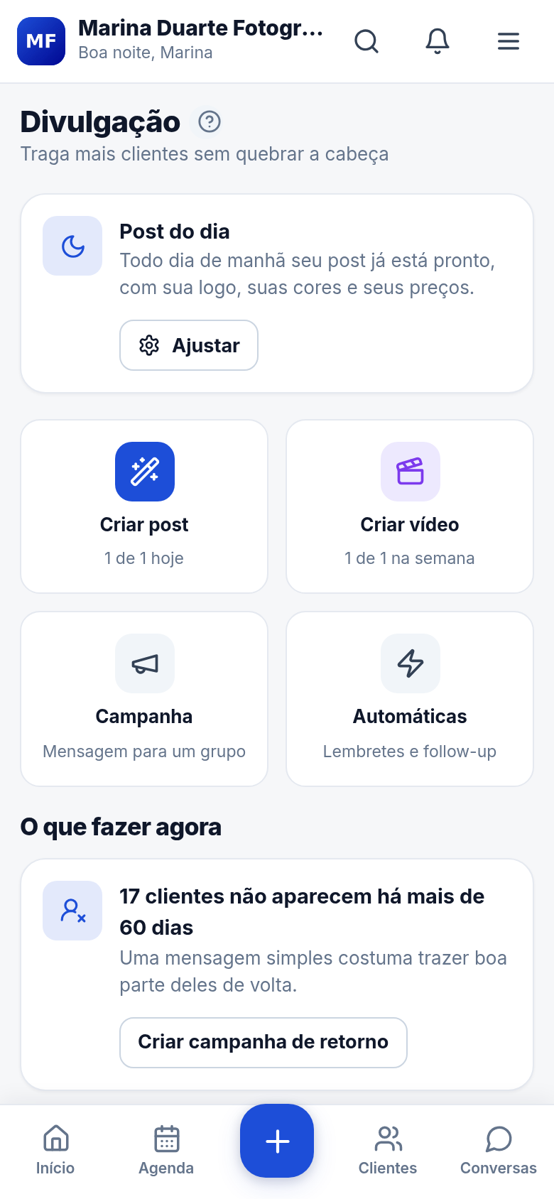 Post pronto todo dia