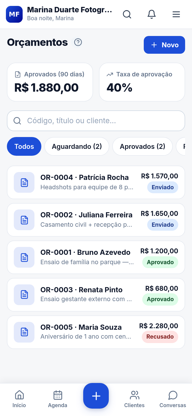 Proposta por link