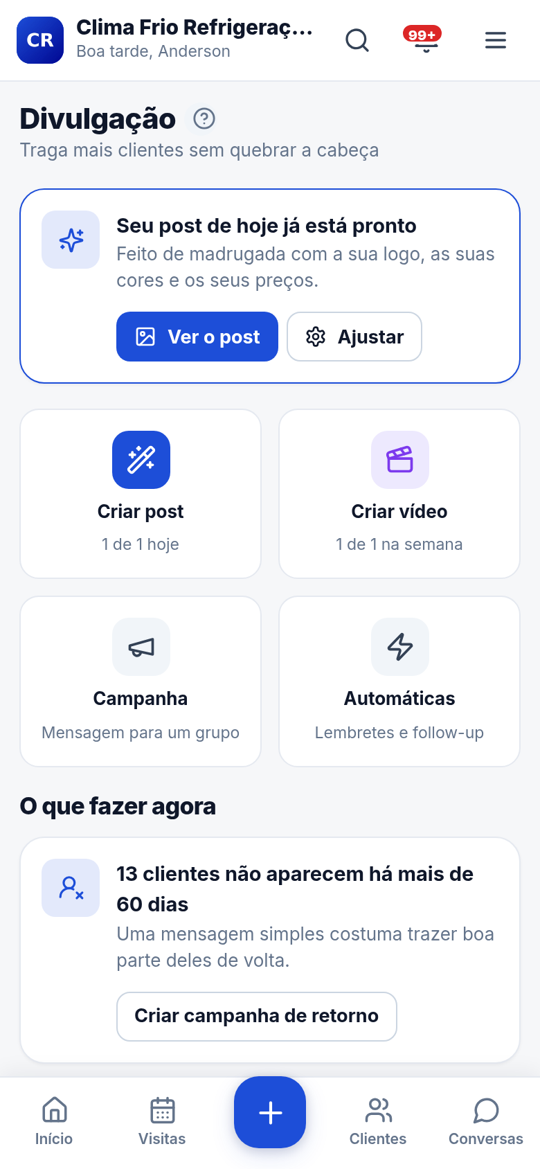 Post pronto todo dia