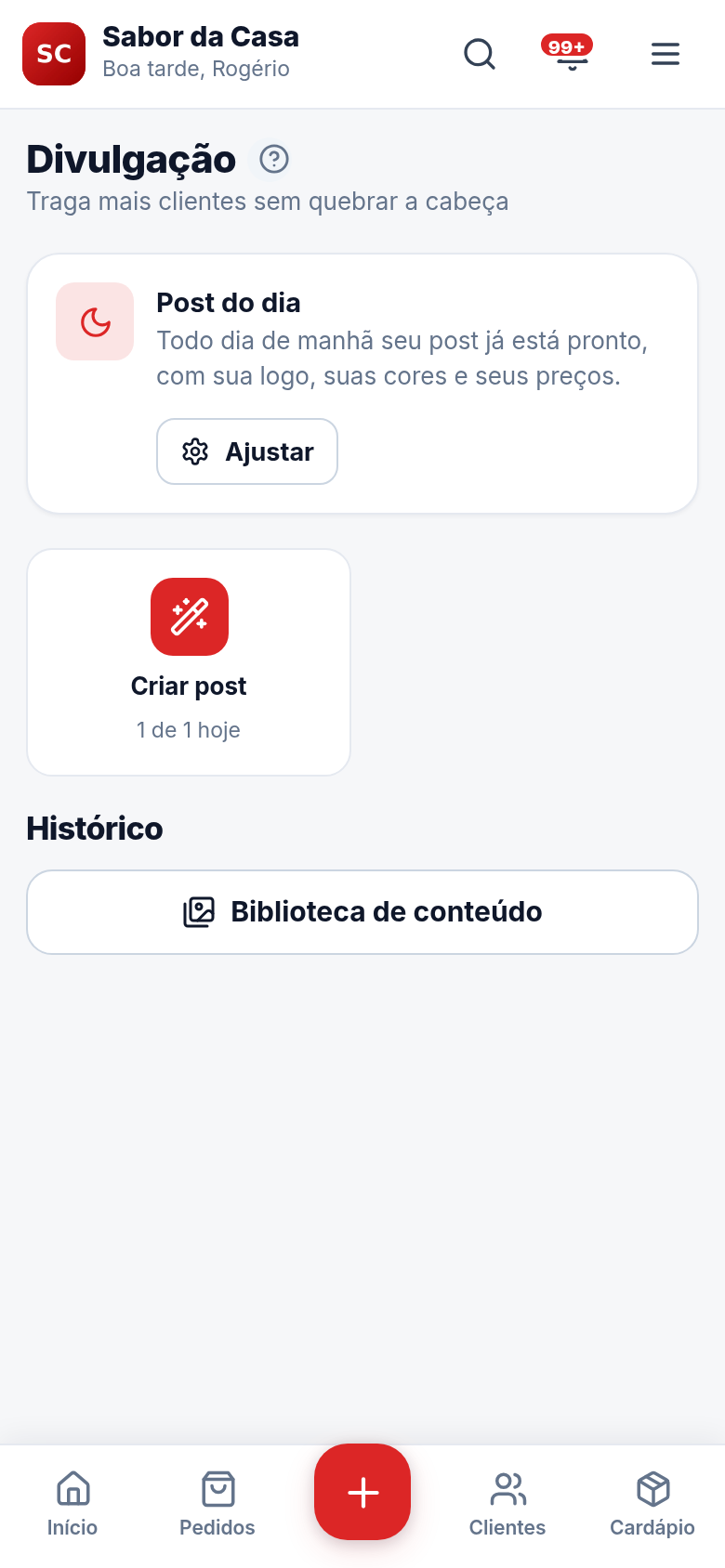 Post pronto todo dia