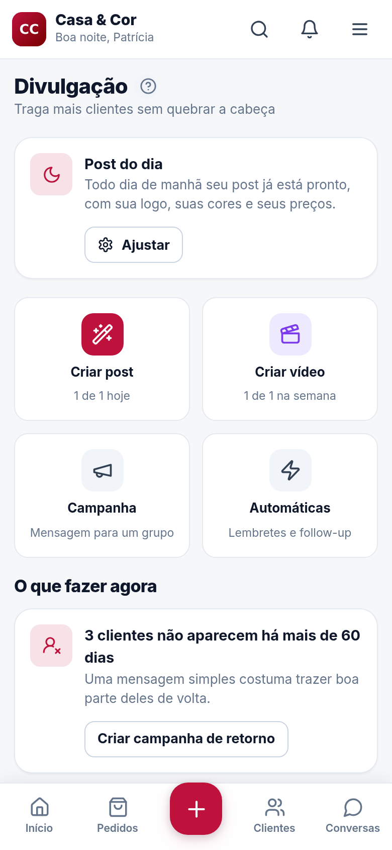 Post pronto todo dia