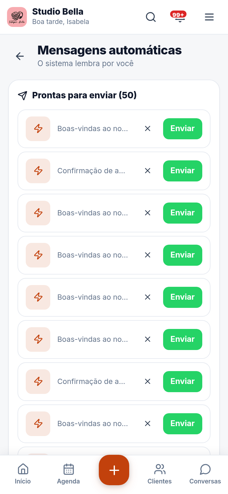 O que passa a sair sozinho