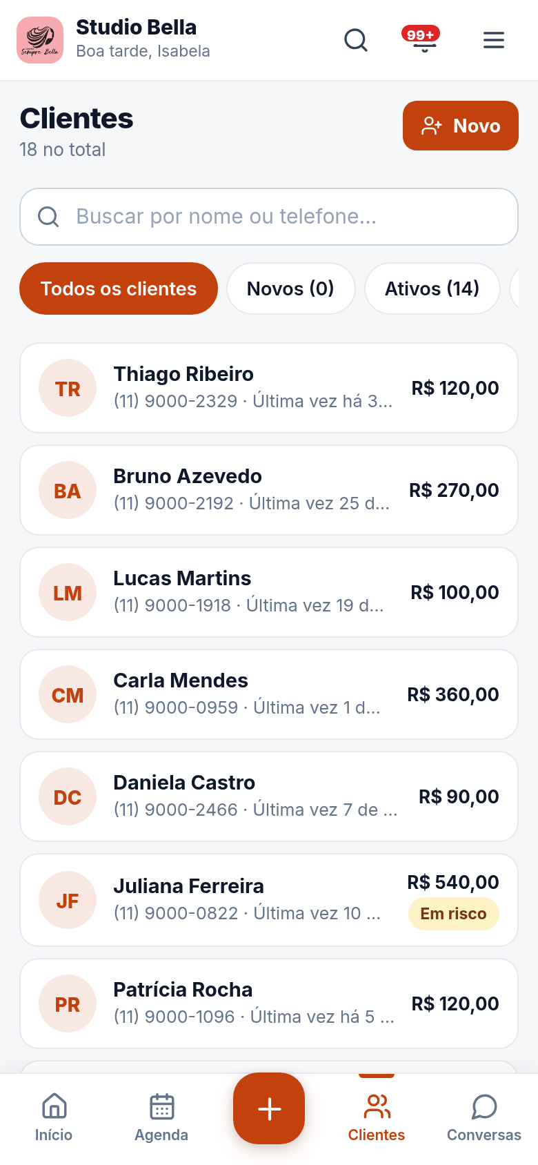 A lista que separa sozinha