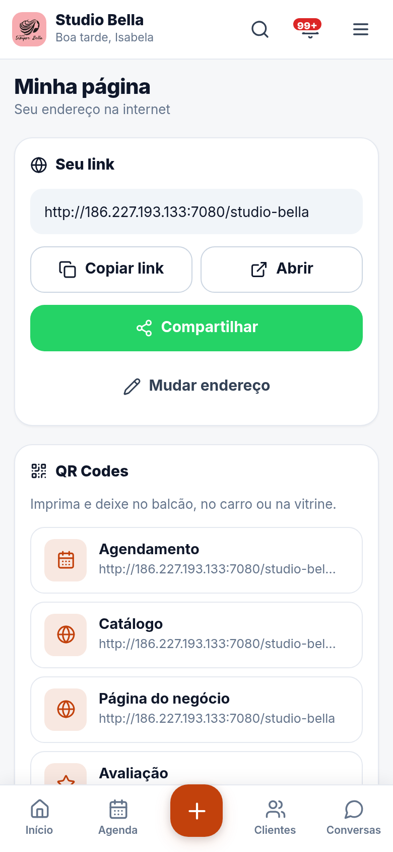 QR Code pronto